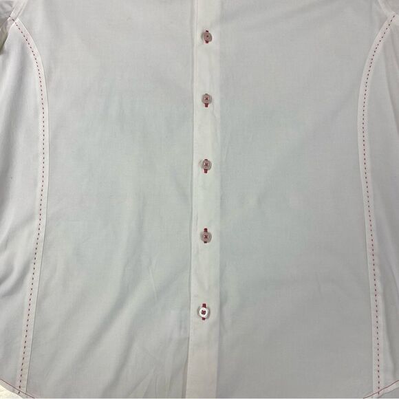 Stone Rose White with floral Collar, Cuffs - Picture 6 of 10